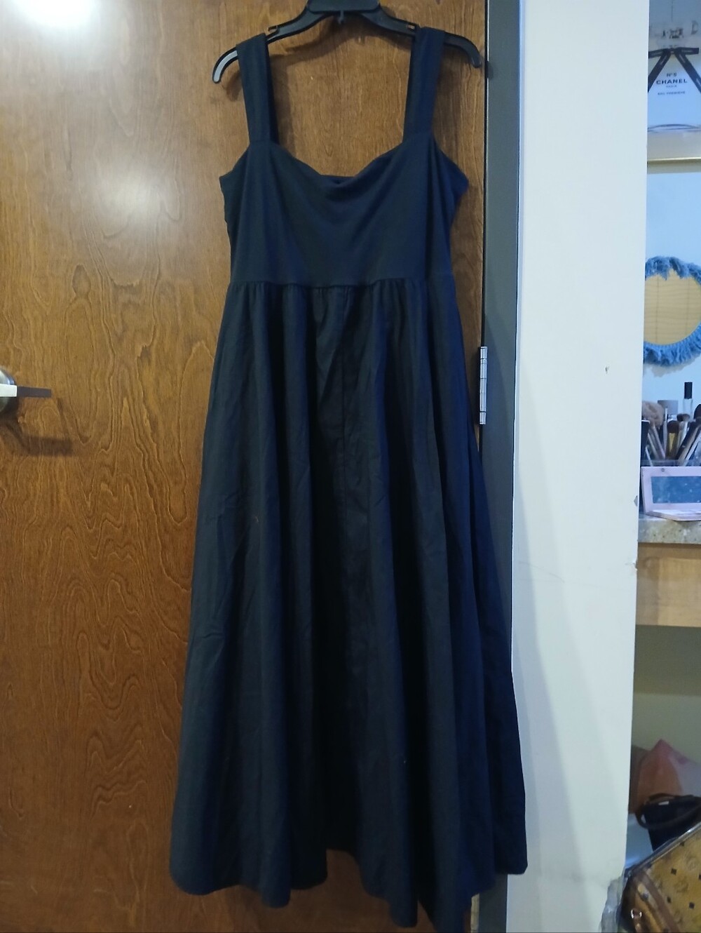 NWOT/ J CREW black cotton maxi dress
